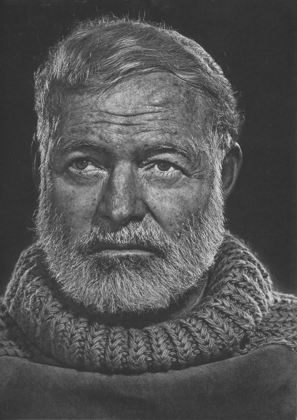 Ernest Hemingway by Yousuf Karsh, 1957