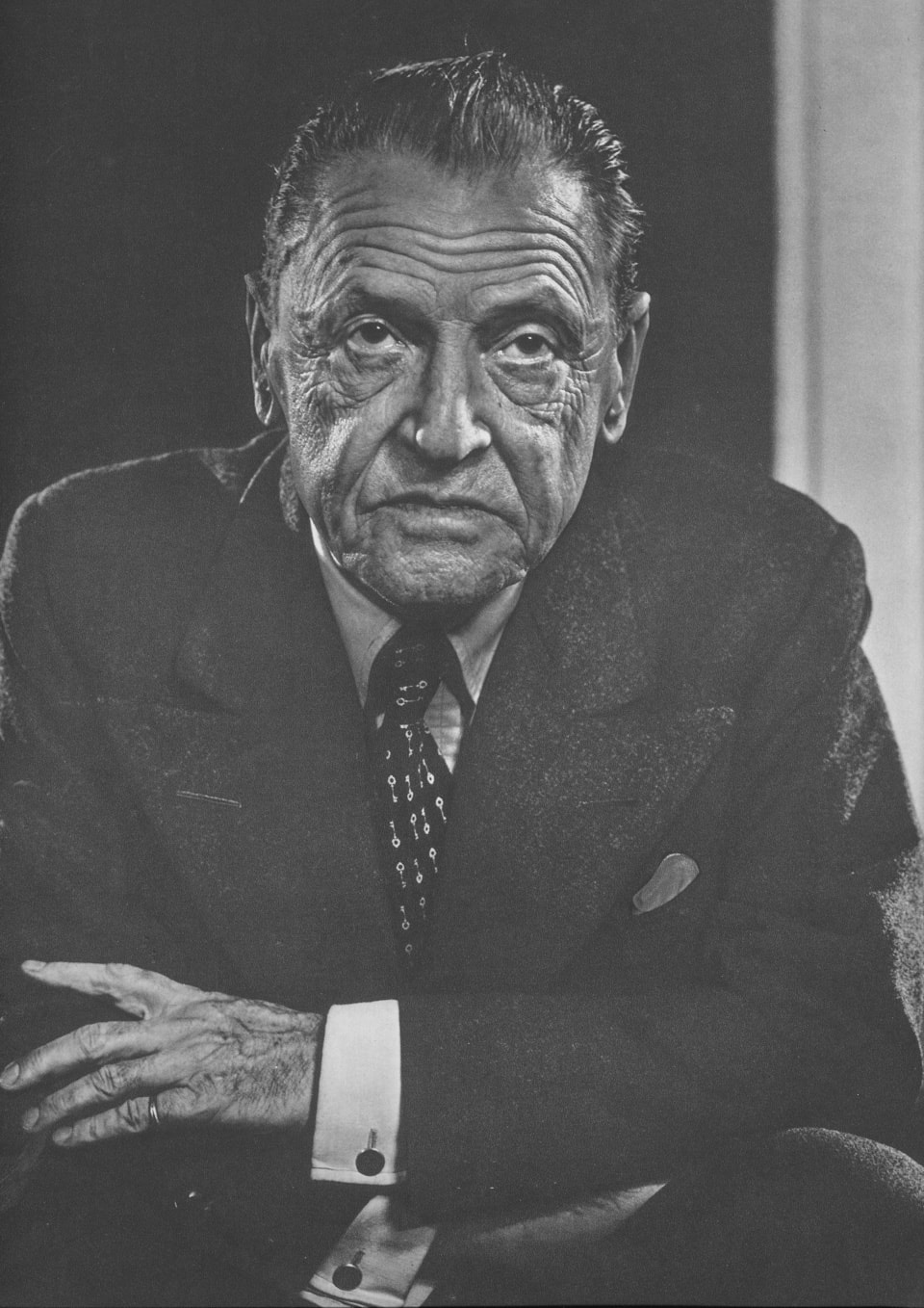 William Somerset Maugham by Yousuf Karsh, 1950